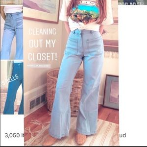 Vintage high waisted bell bottoms